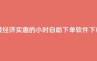 最经济实惠的24小时自助下单软件下载