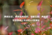 两碗社区，两碗镇两碗村，邻里互助，两碗社区的故事亿乐社区SUP货源站
