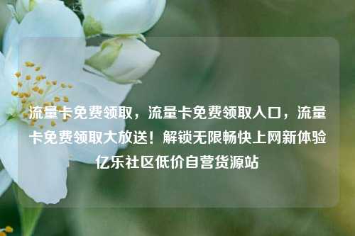 流量卡免费领取，流量卡免费领取入口，流量卡免费领取大放送！解锁无限畅快上网新体验亿乐社区低价自营货源站  第1张