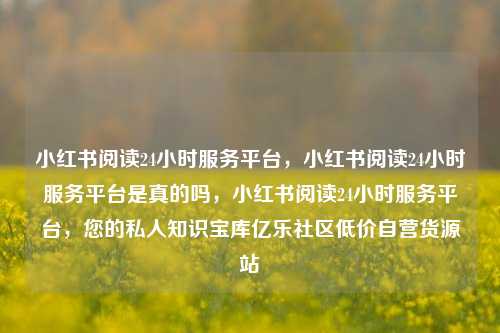 小红书阅读24小时服务平台，小红书阅读24小时服务平台是真的吗	，小红书阅读24小时服务平台，您的私人知识宝库亿乐社区低价自营货源站  第1张